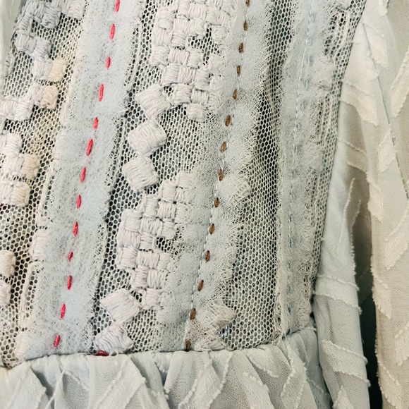 Light blue boho chic dress - Picture 6 of 9